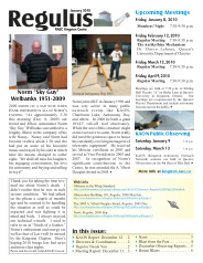 Regulus, January 2010 Issue