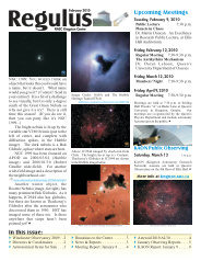 Regulus, February 2010 Issue