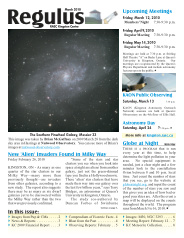 Regulus, March 2010 Issue