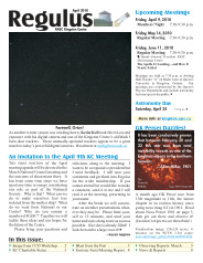 Regulus, April 2010 Issue