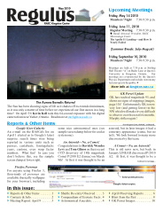 Regulus, May 2010 Issue