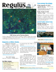 Regulus, September 2010 Issue