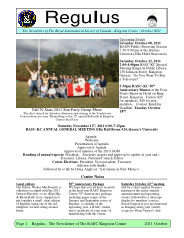 Regulus, October 2011 Issue