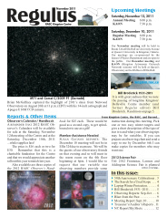 Regulus, November 2011 Issue