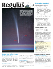 Regulus, February 2012 Issue