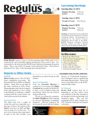 Regulus, May 2012 Issue