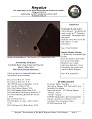 Regulus, February 2021 Issue