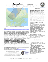 Regulus 2021 June edition