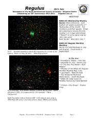 Regulus 2021 July