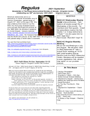 Regulus September 2021 Issue