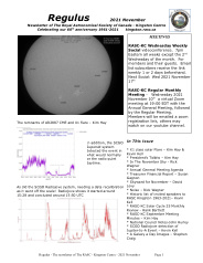Regulus 2021 Nov