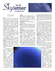 Skyletter, May 2021