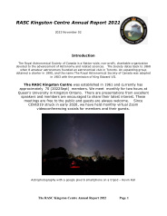 RASC-KC Annual Report 2022