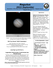 Regulus 2022 September