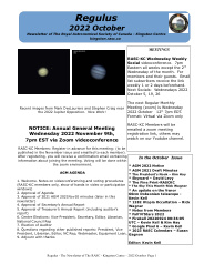 Regulus 2022 October